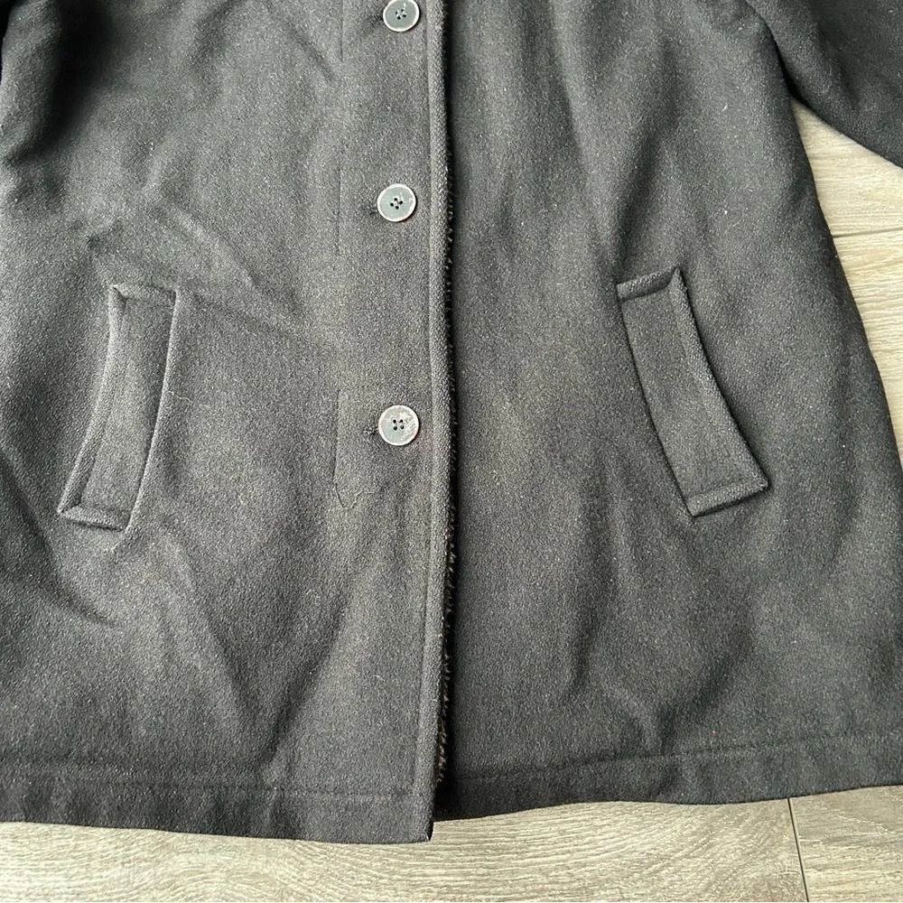 Vintage Les Modes Ellabee Wool Blend Faux Shearling Lining Sherpa Jacket - Picture 7 of 14